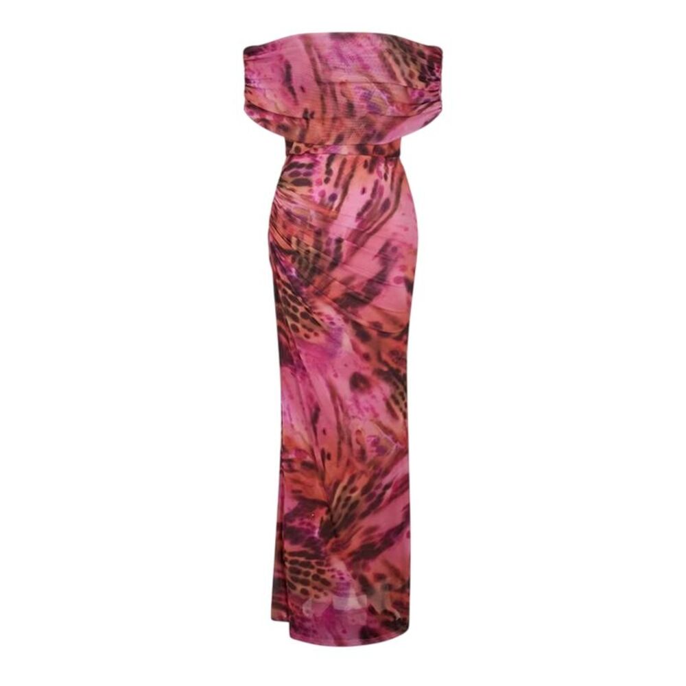 I Saw It First Womens/Ladies Patterned Maxi Dress / Pink/Red